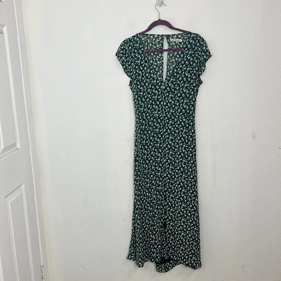 Reformation Green Floral Midi Dress - Picture 4 of 9